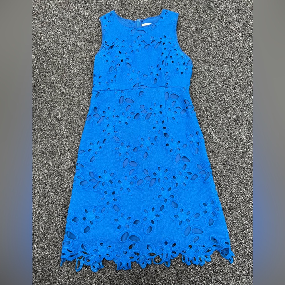 Maeve Blue Lace Shift Dress